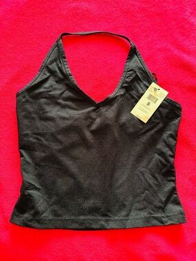 Esprit Black Metallic Shimmer V-Neck Halter